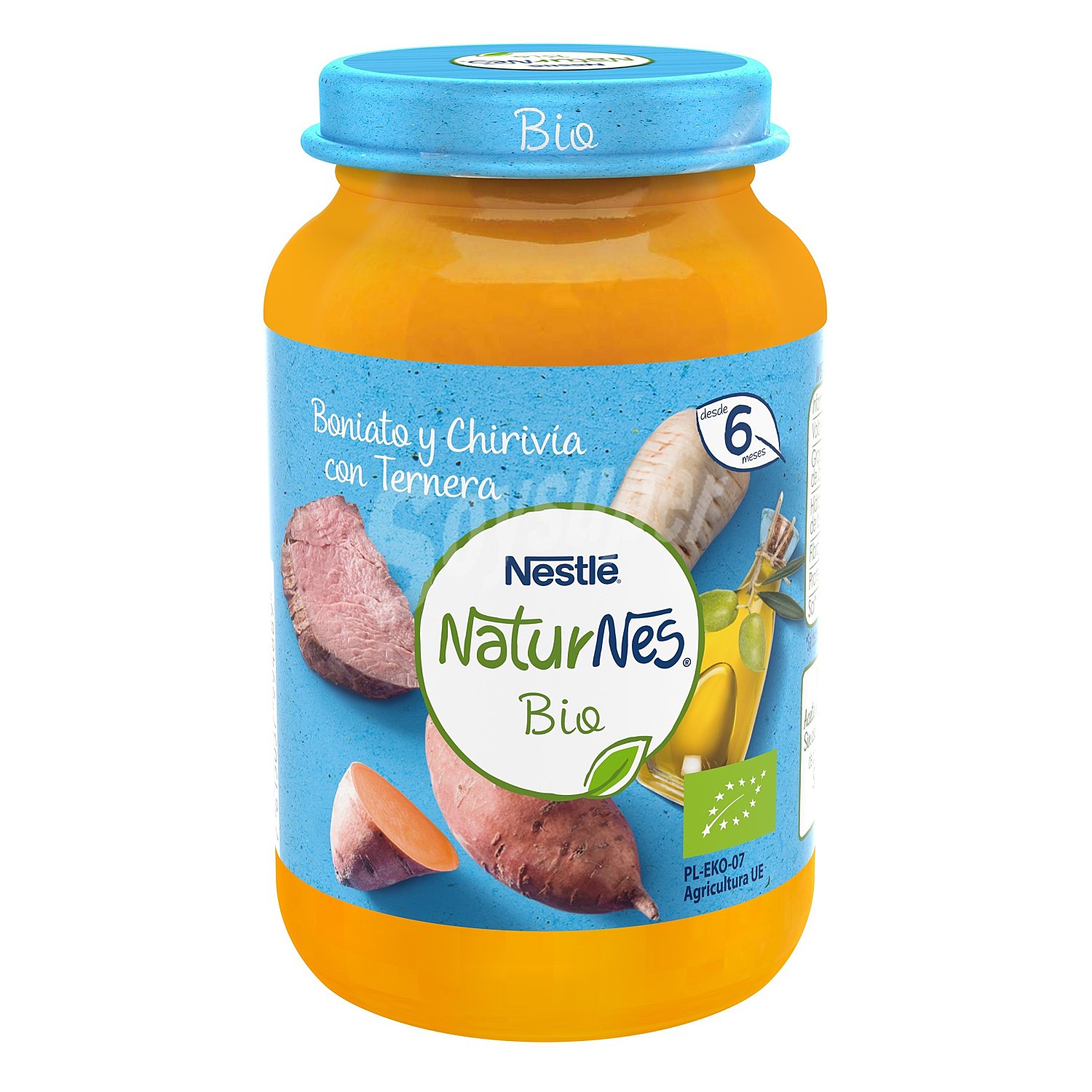 Naturnes puré de boniato y chirivía con ternera bio tarrito 190 gr