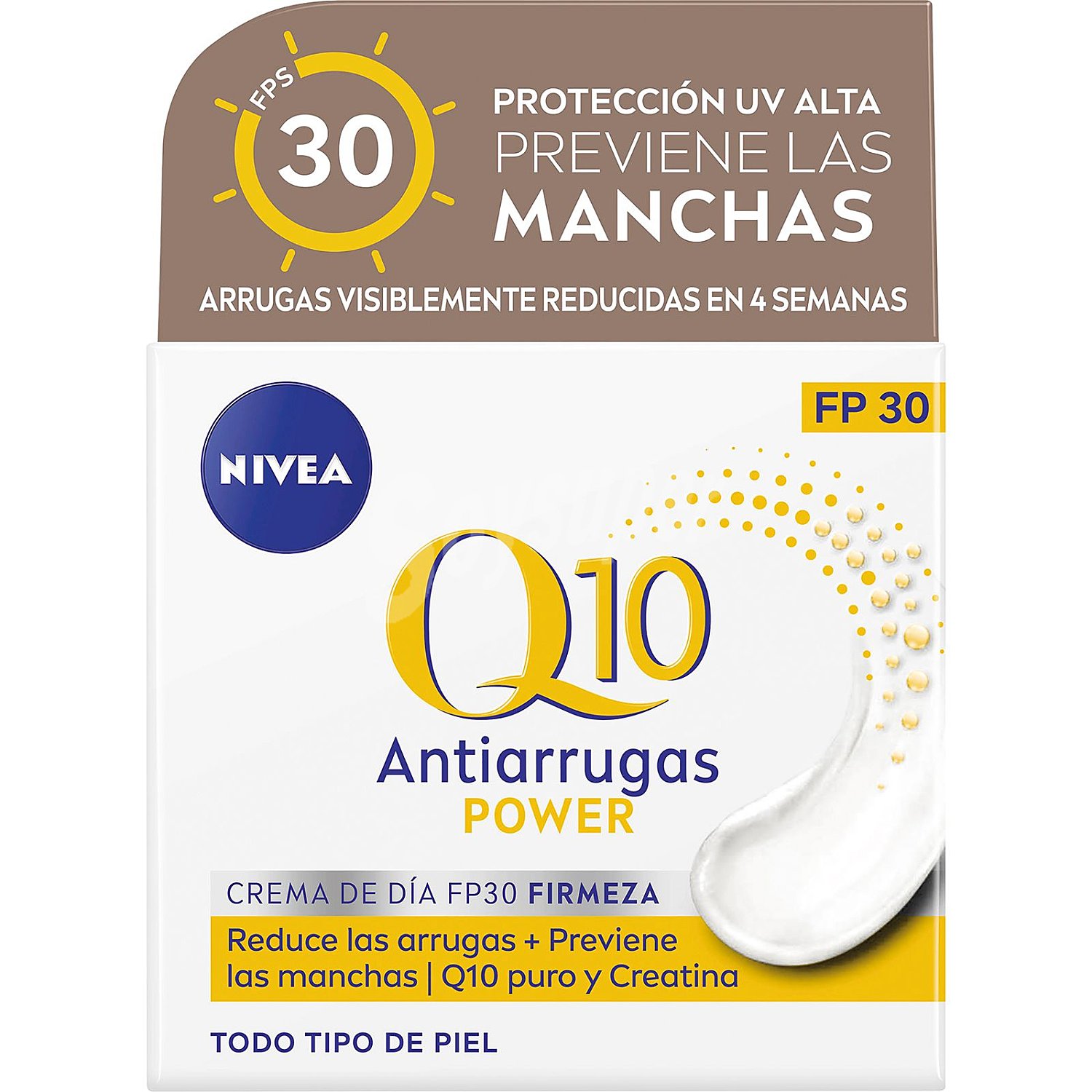 Q10 Power crema cuidado de día anti-arrugas + firmeza SPF-30 para piel normal