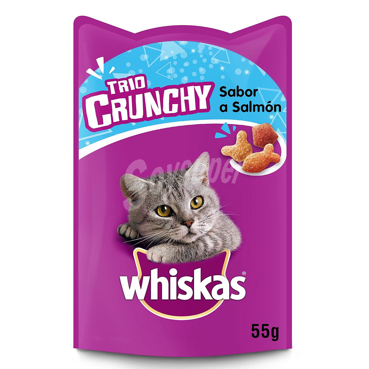 Snacks de salmón para gato Trío Crunchy