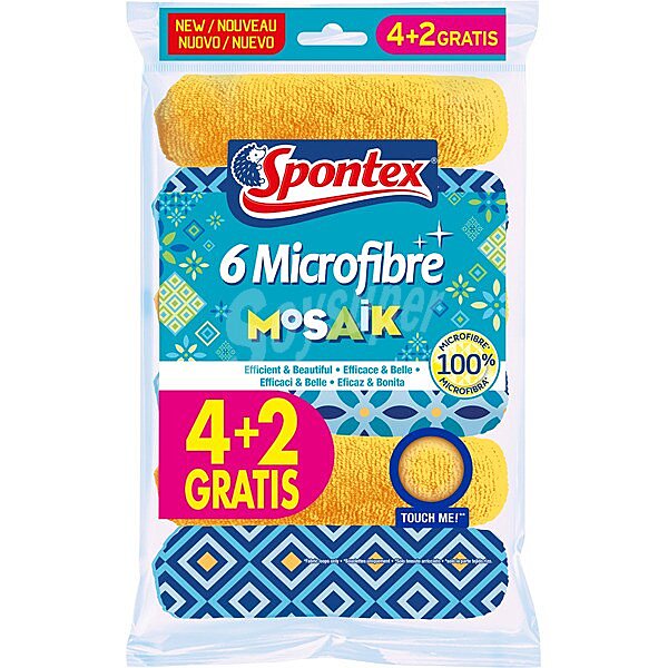 Microfibre Mosaik bayeta multiusos