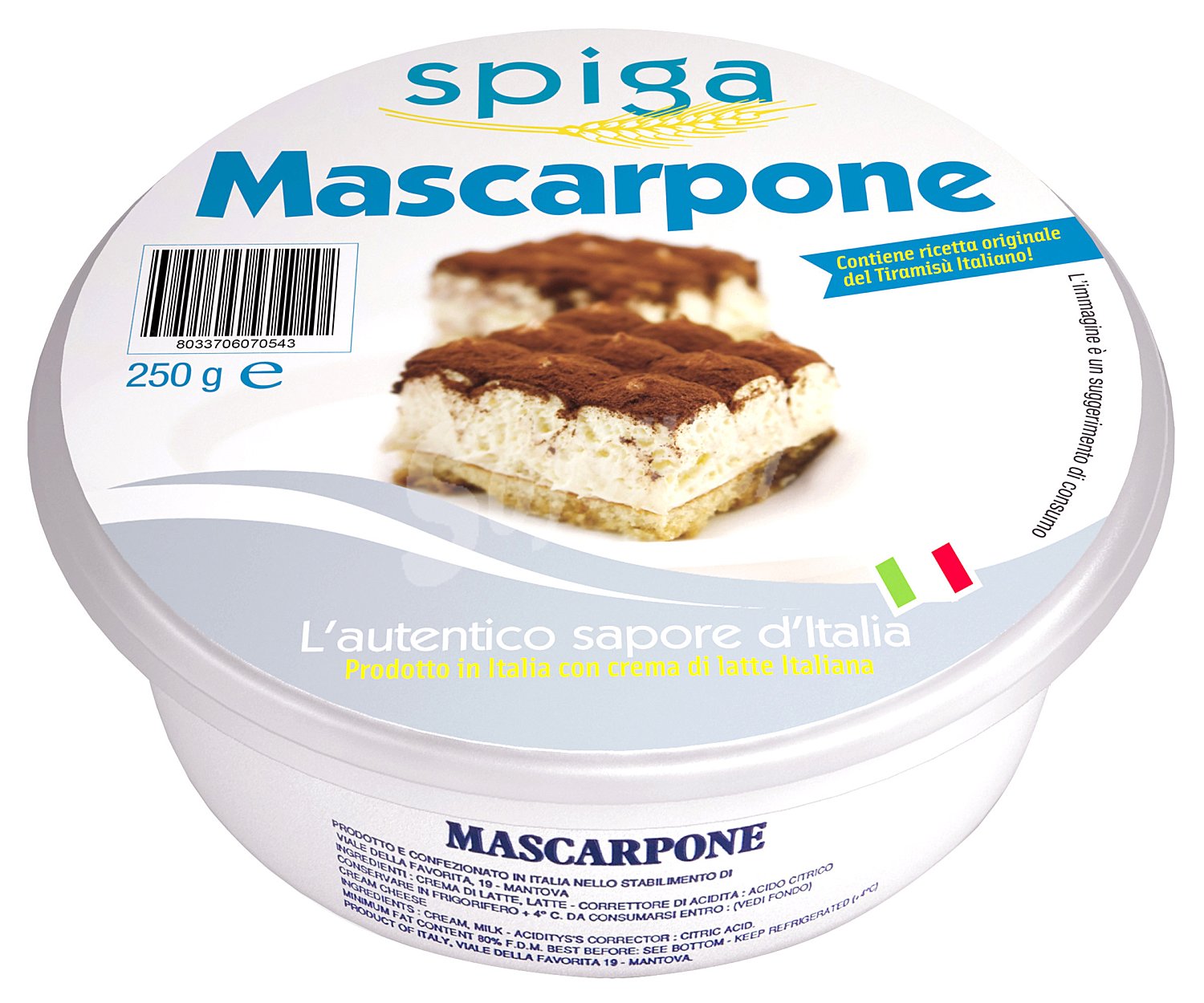 Mascarpone sin lactosa