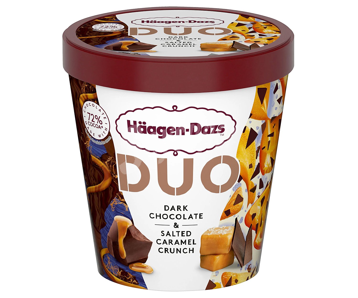 Häagen-dazs Tarrina de helado de crema de chocolate negro y crema de caramelo salado häagen-dazs Duo