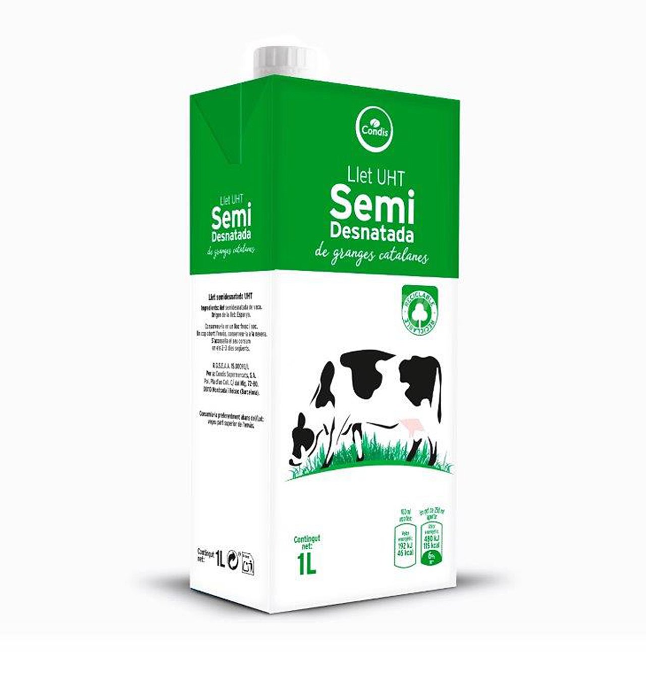 Leche condis semidesnatada