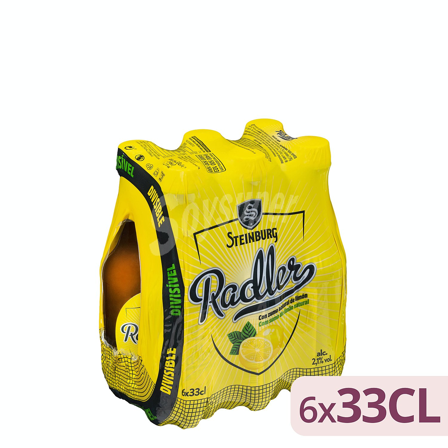 Cerveza radler con zumo natural de limon