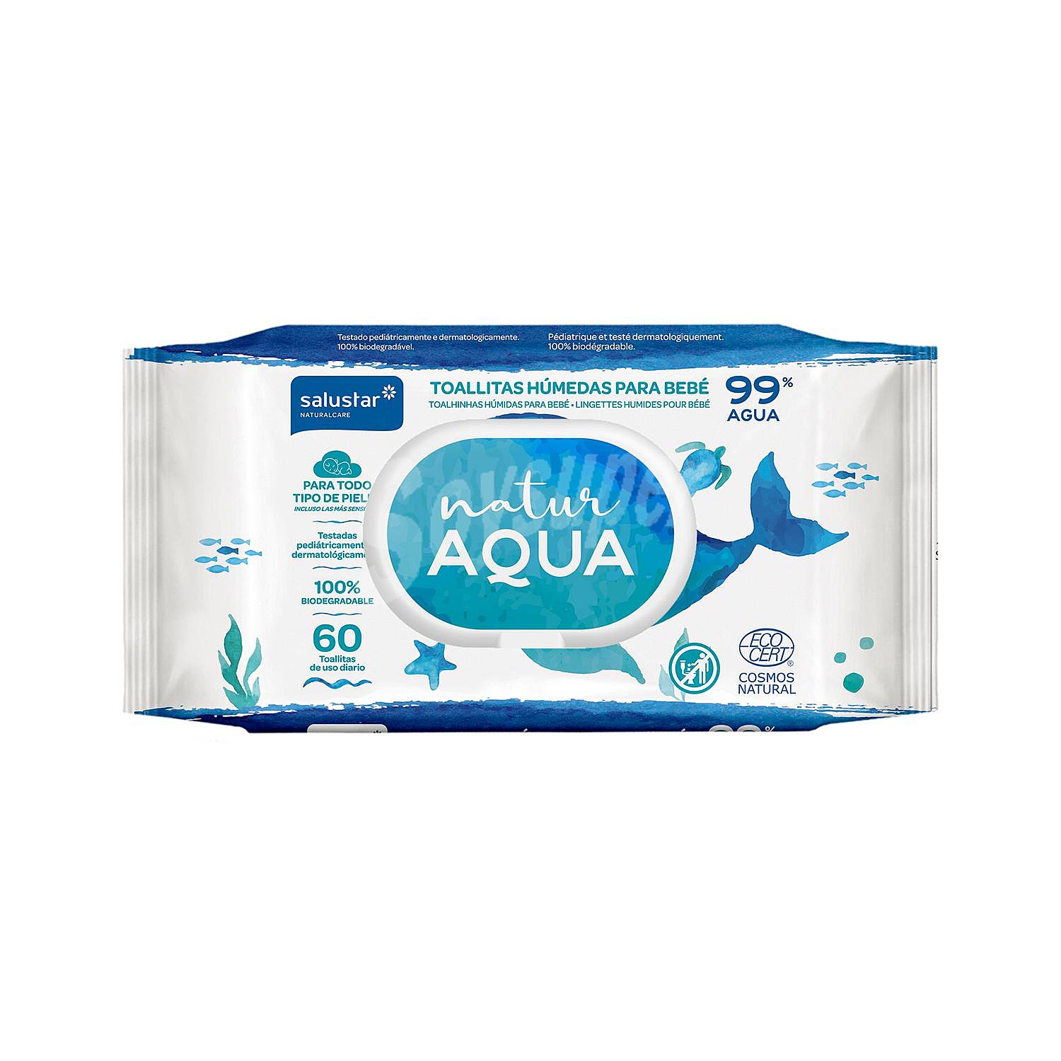 Toallitas húmedas para bebé Natur Aqua Salustar