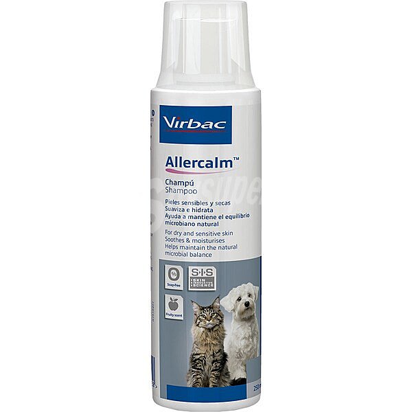 Champú para perros y gatos con avena para pieles sensibles envase 250 ml