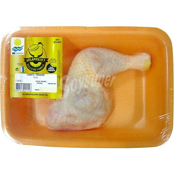 pollo del país cuarto trasero peso aproximado