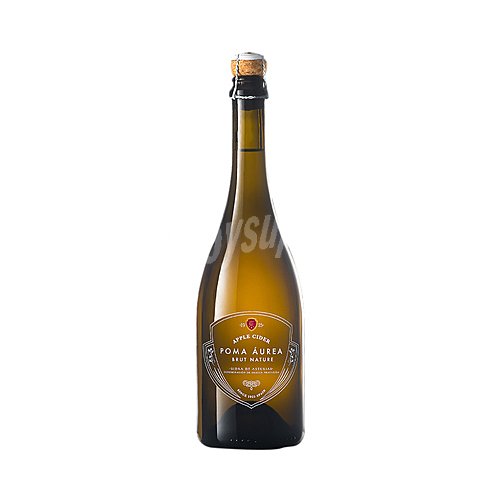 Poma Sidra natural espumosa brut nature con denominación de origen protegida Sidra de Asturias poma Aurea