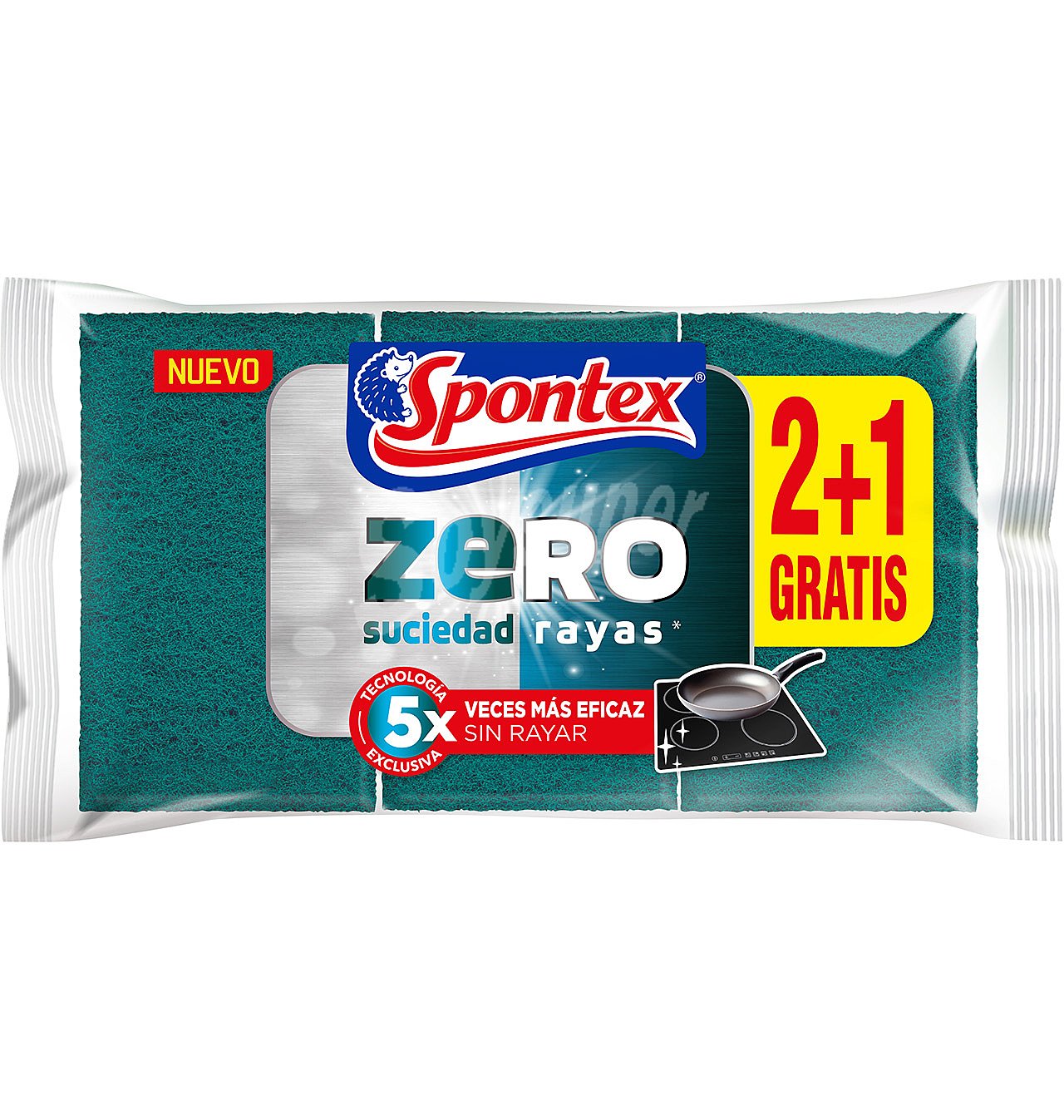 Estropajo spontex zero 2+1