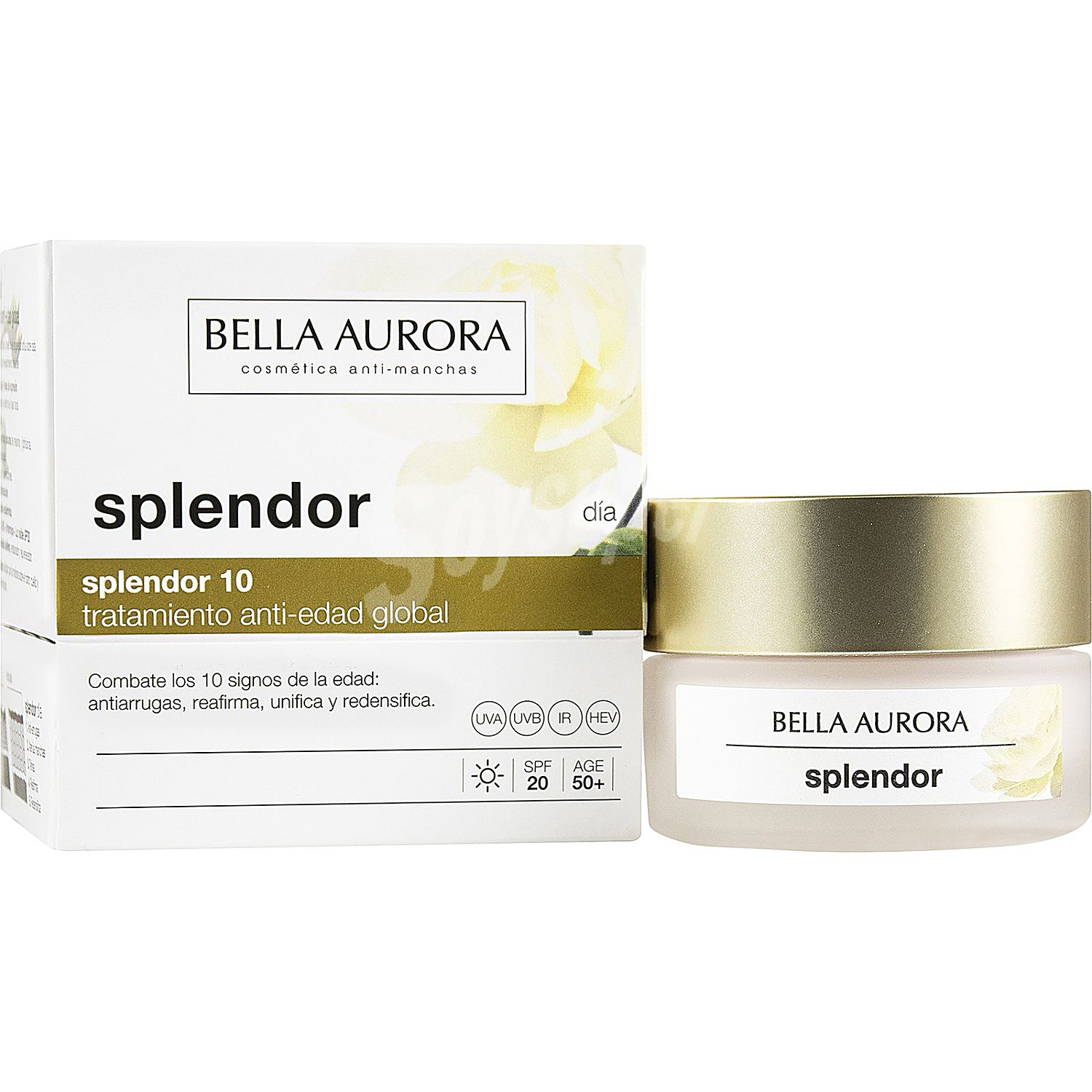 Crema facial de día tratamiento anti-edad global 50+ Splendor10