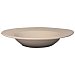 Plato hondo de porcelana blanca con relieve en el ala, 22cm. actuel.