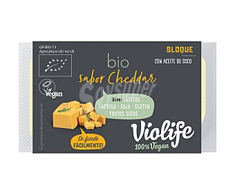 Bloque vegano ecológico con sabor a Cheddar