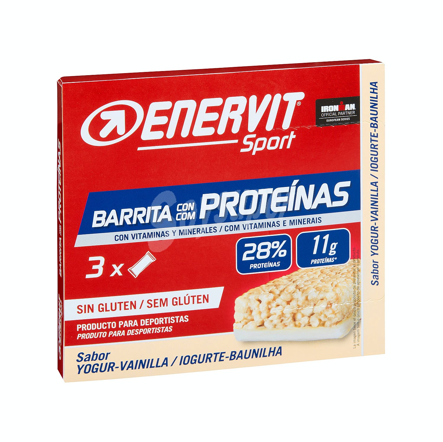 Barrita proteínas yogur y vainilla para deportistas