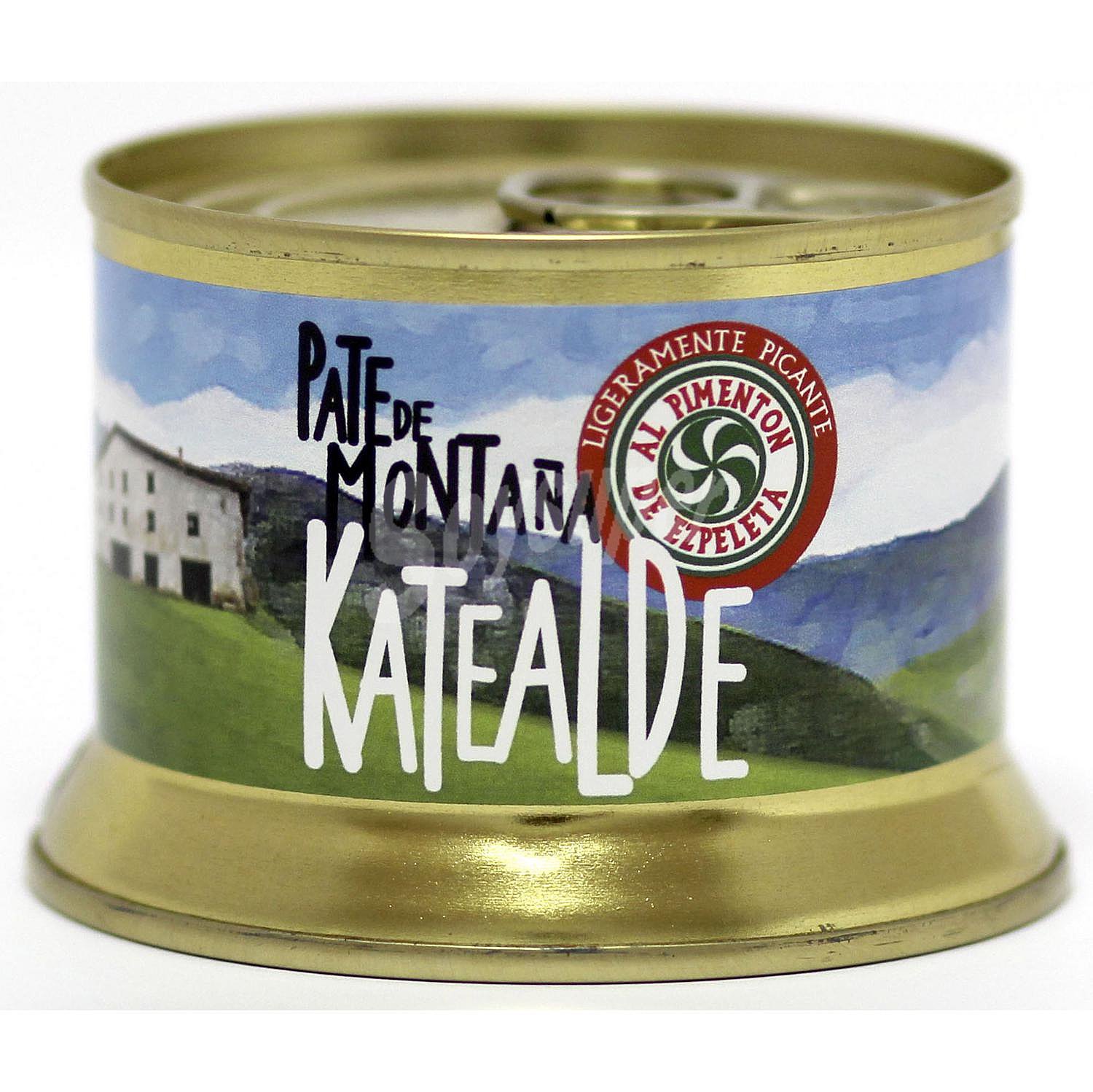 Paté de montaña al pimentón ligeramente picante Katealde sin gluten