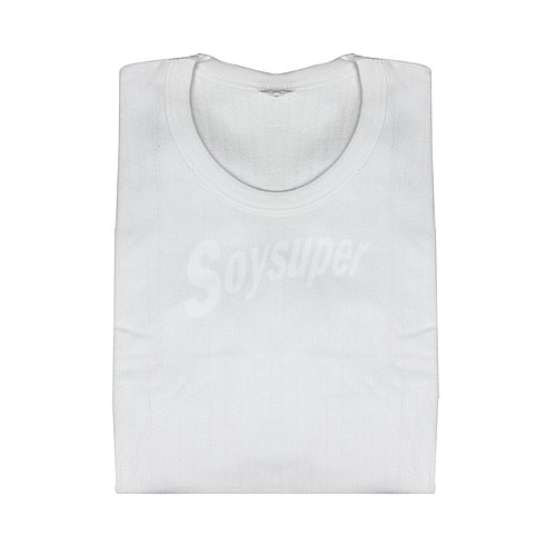 Camiseta interior de manga corta abanderado Thermal, color blanco, talla