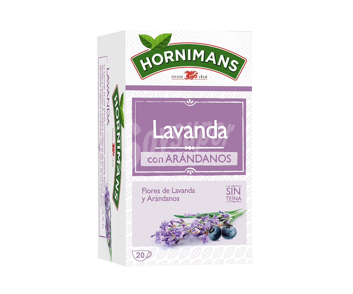 Infusión de lavanda con arándanos