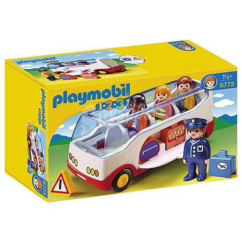 Escenario de juego Autobús con figuras y accesorios, 1.2.3 playmobil