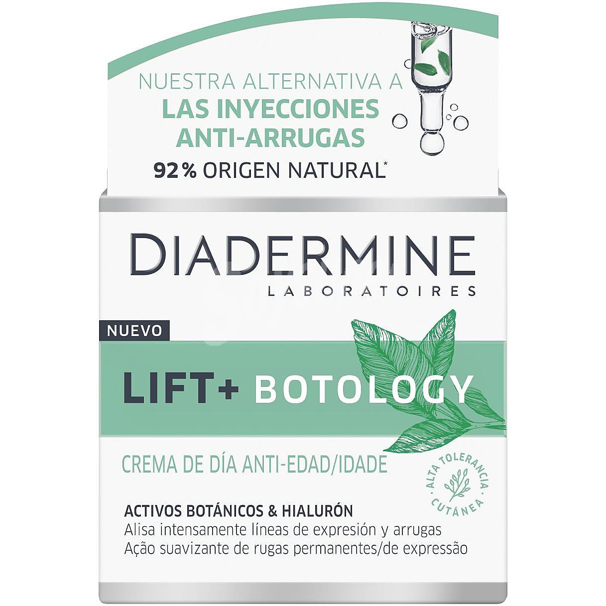 Crema de día anti-edad activos botánicos & hialurón lift - botology Diadermine