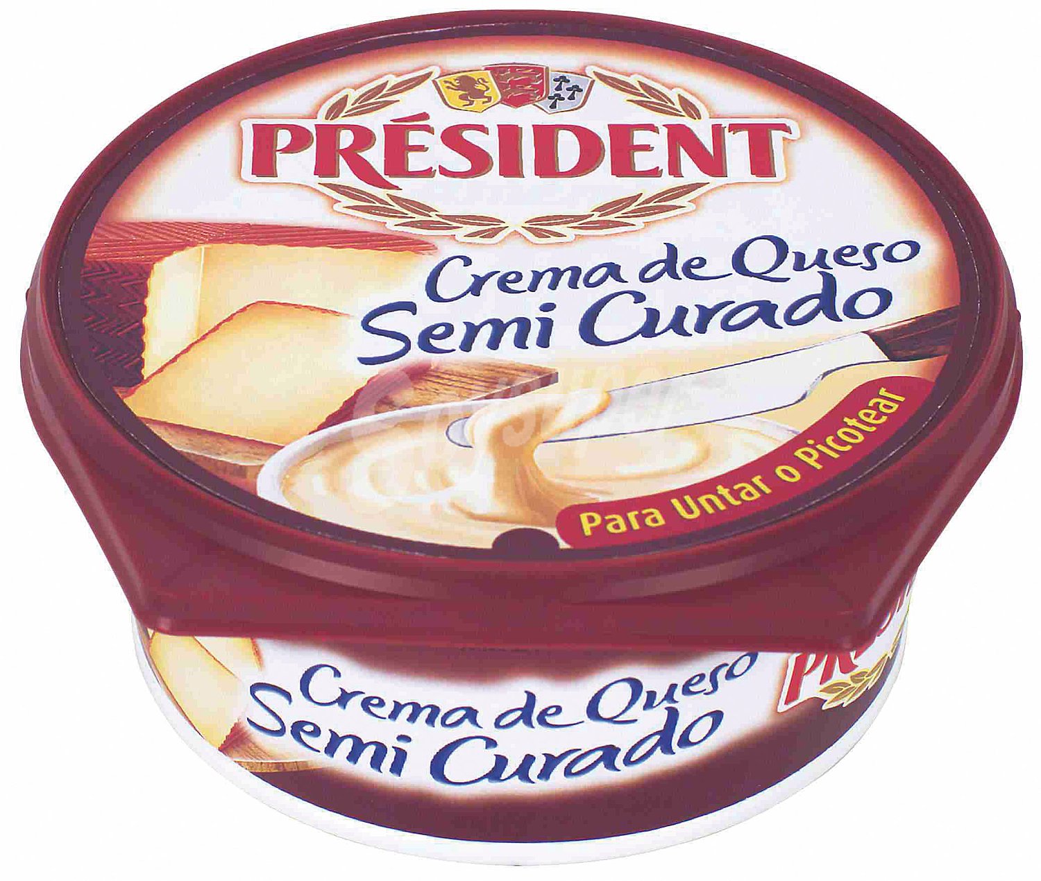 Crema de queso para untar semi curado président