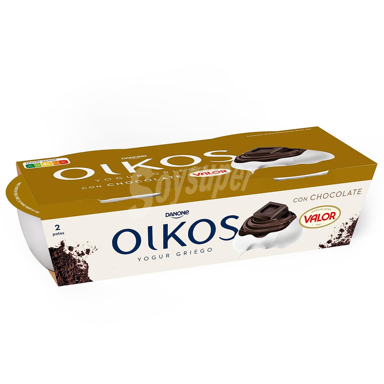 Yogur griego con chocolate Valor sin gluten