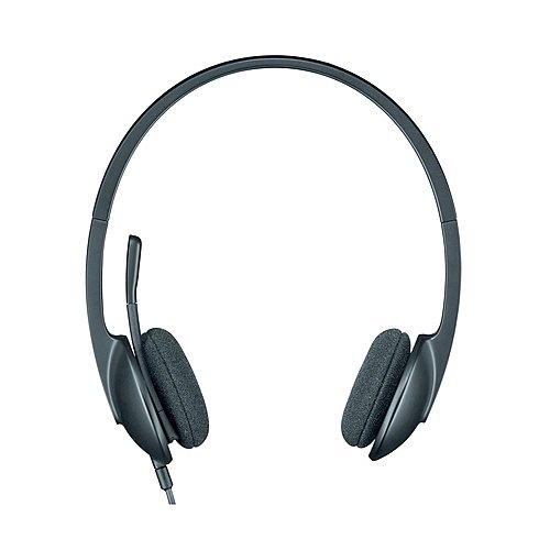 Auriculares tipo diadema logitech USB headset H340 para PC, con cable y micrófono