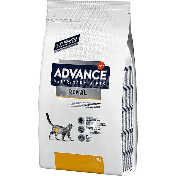 Veterinary Diets pienso para gatos adultos con problemas renales bolsa 1,5 kg