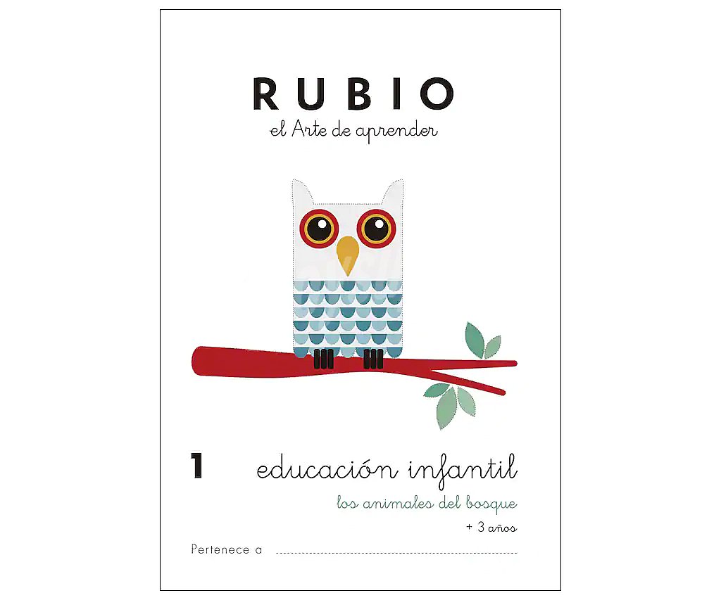 Rubio Educación Infantil 1, Los animales del bosque, 3-5 años. Género: actividades. Editorial Rubio