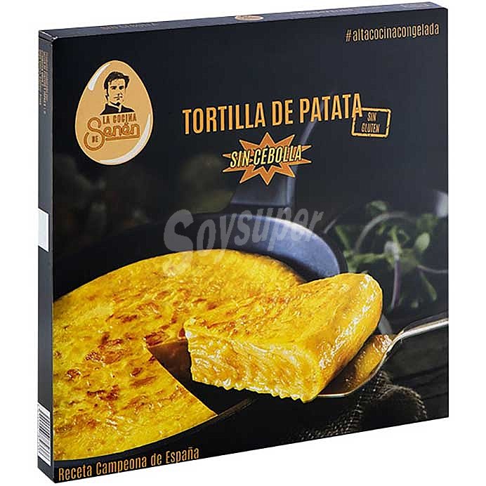 Gourmet tortilla de patata sin cebolla y sin gluten