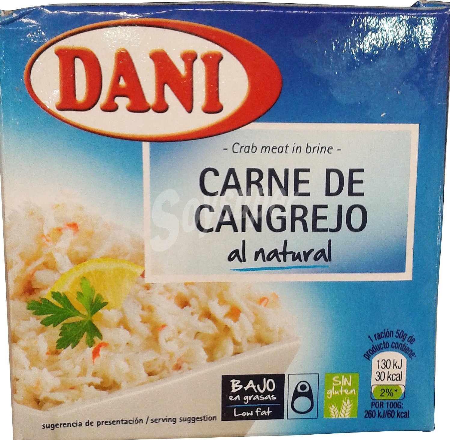 Carne de cangrejo dani