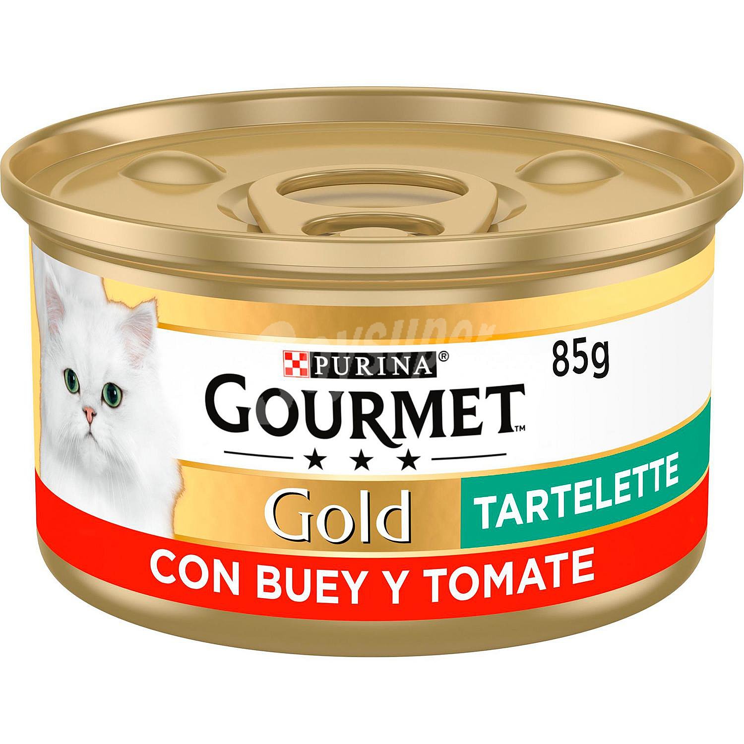 Comida húmeda tartalette buey y tomate para gato adulto Purina Gourmet Gold