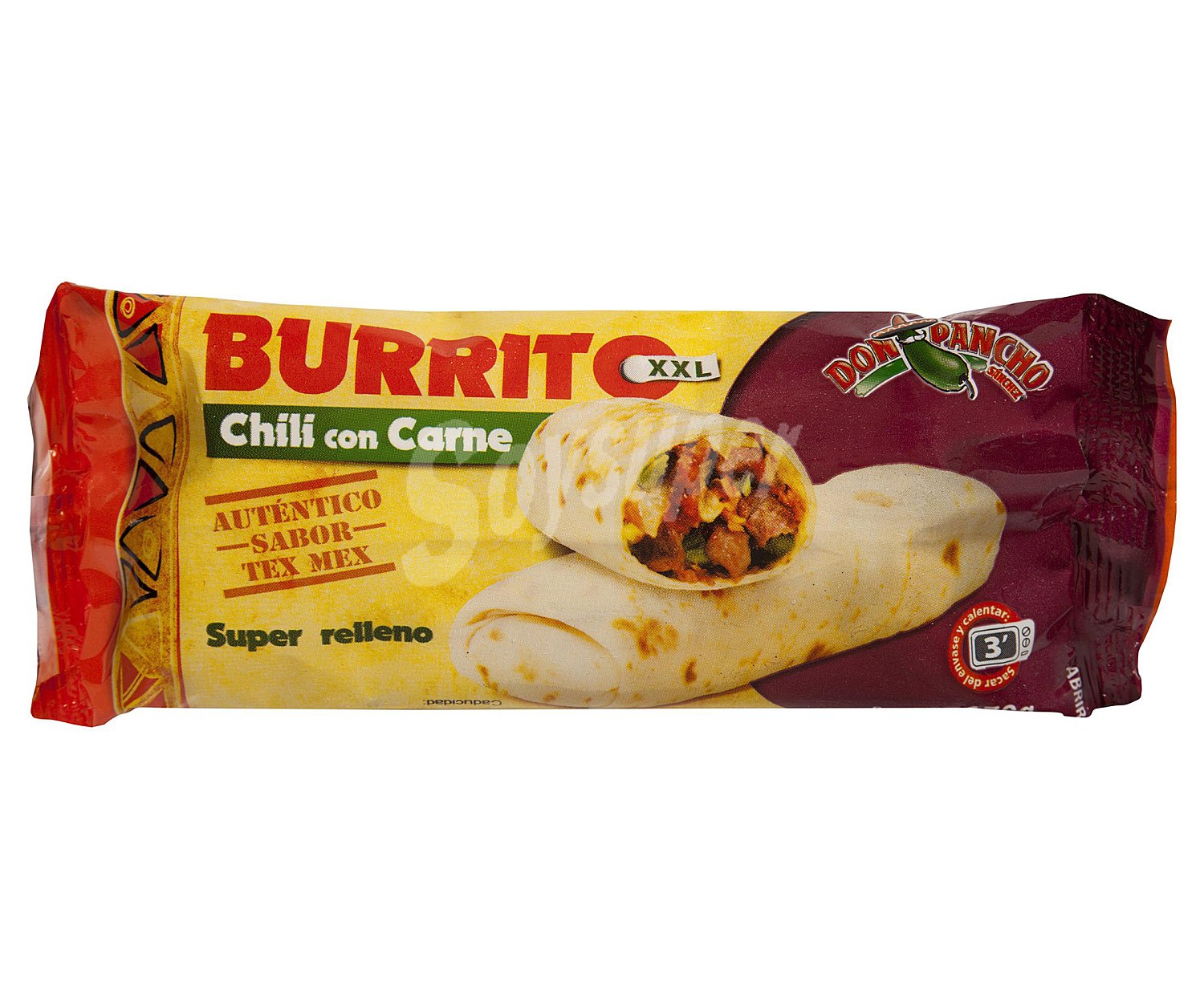 Burrito XXL y super relleno de Chili con carne