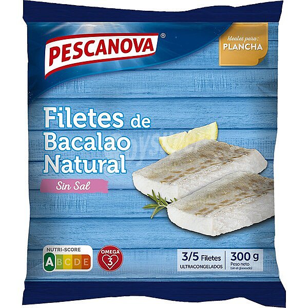 Filetes de bacalao natural