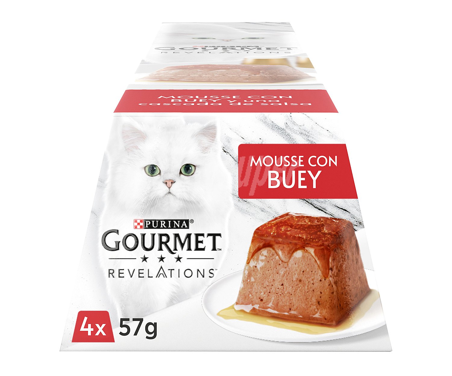 Purina gourmet Alimentos gatos húmedo, mousse con buey purina gourmet