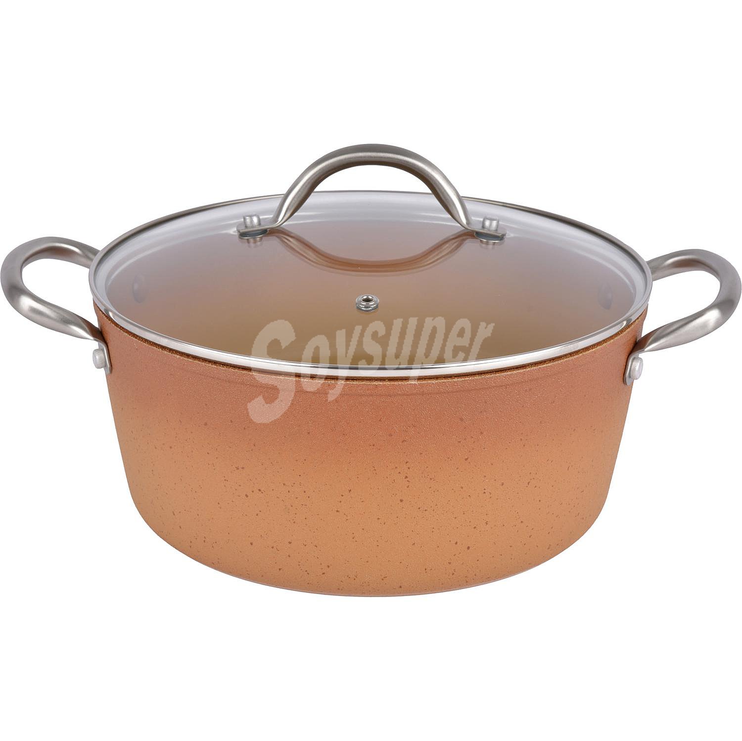 Cacerola con Tapa terra chef 24 cm - Naranja