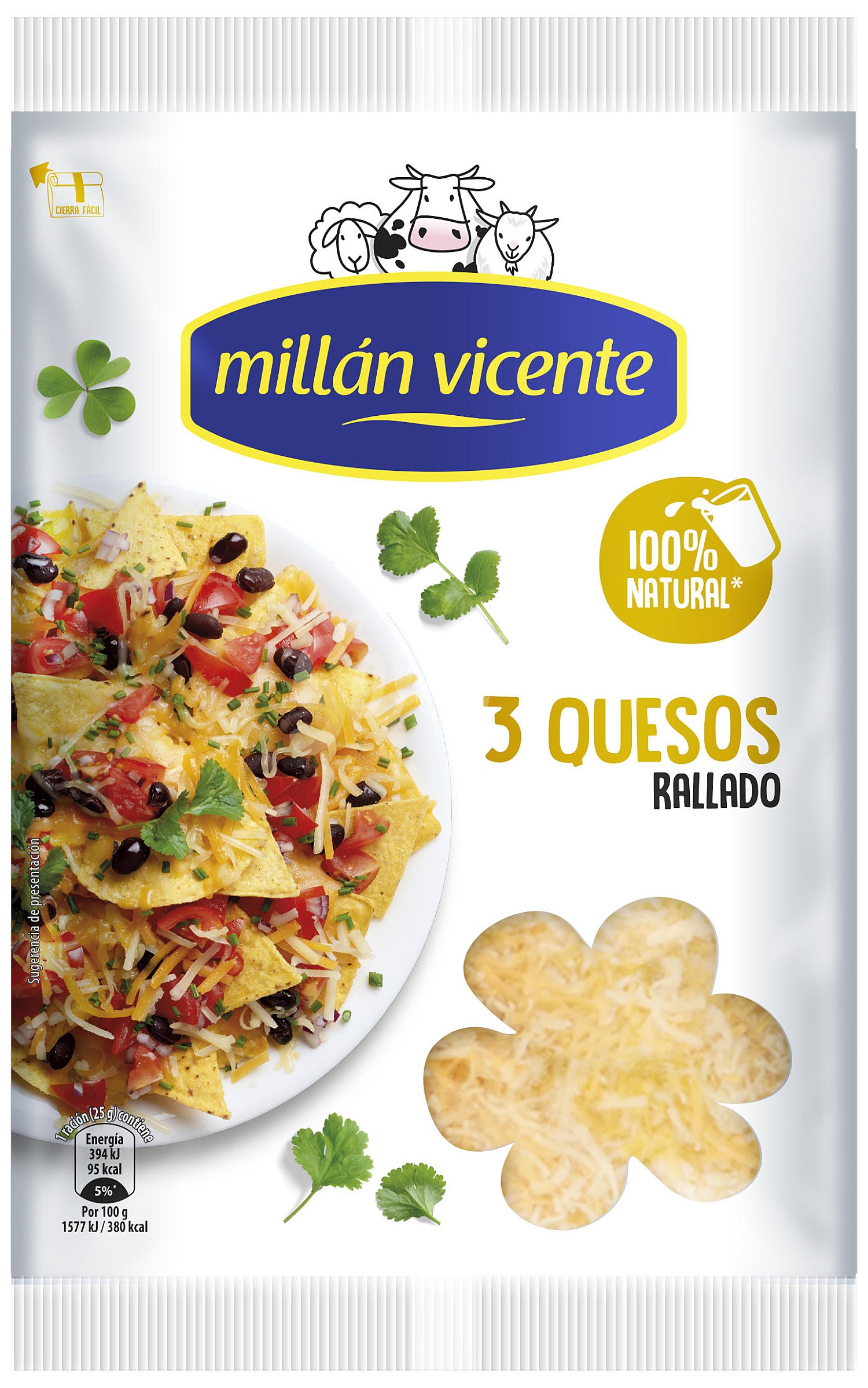 Queso rallado 3 quesos