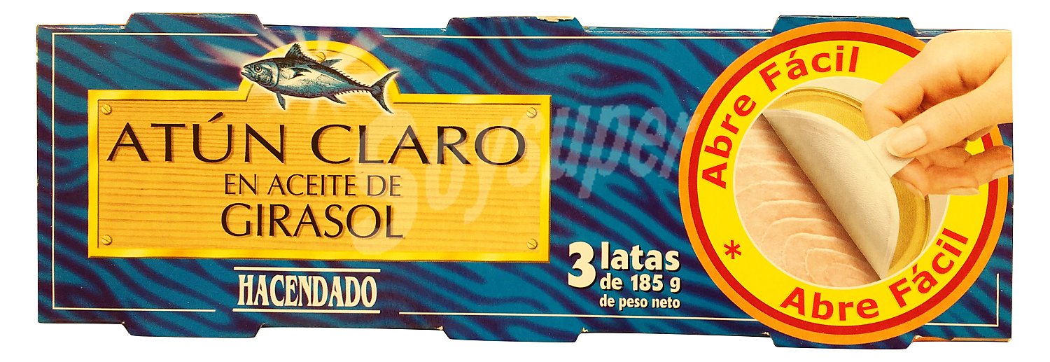 Atun claro en aceite girasol omega 3 ( abre fácil solapin)