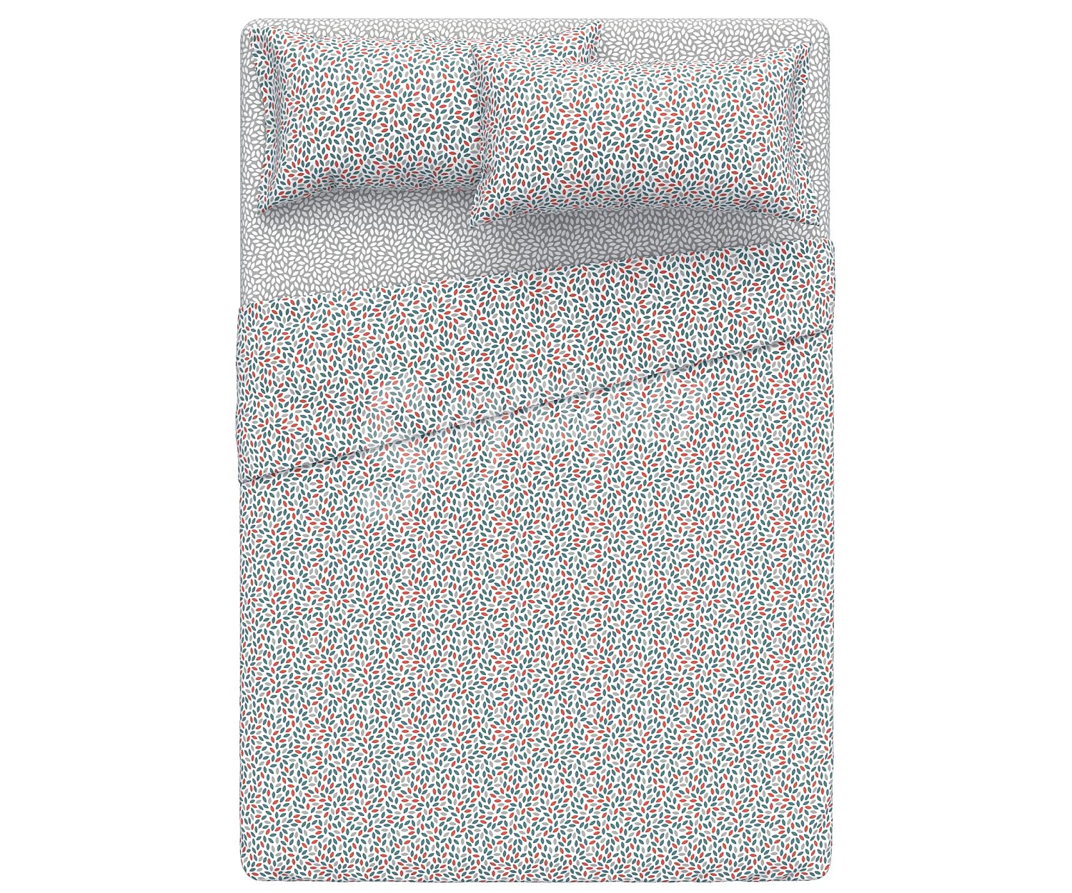 Juego de sábanas para cama de 180cm., 100% poliéster estampado multicolor, Cammille essential.