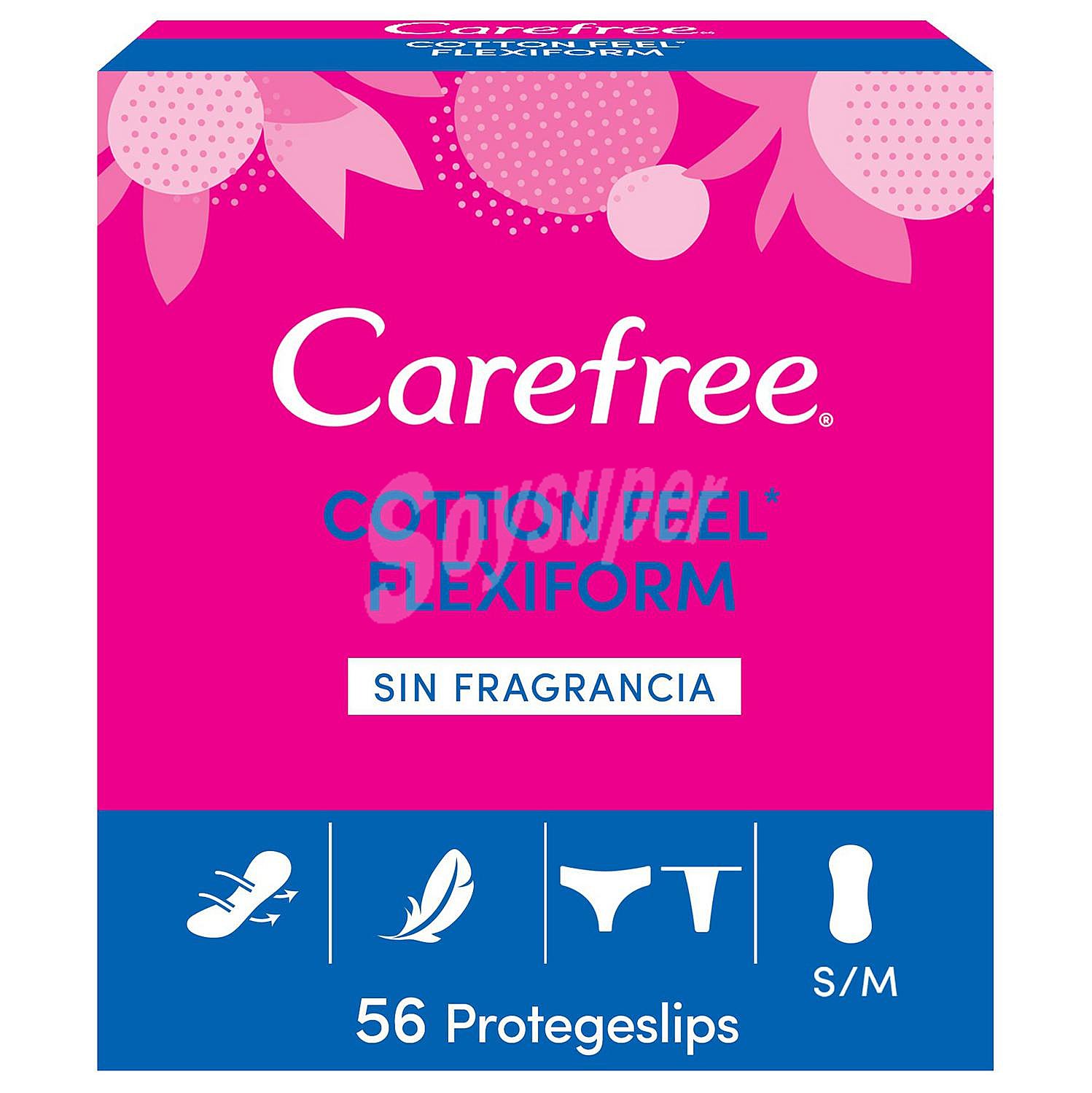 Salvaslips sin fragancia cotton flexiform