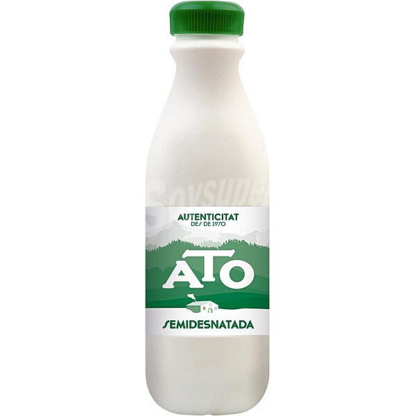 Leche semidesnatada UHT botella 1,5 L