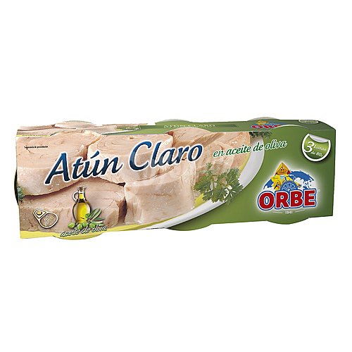 Orbe Atún claro en aceite de oliva orbepack