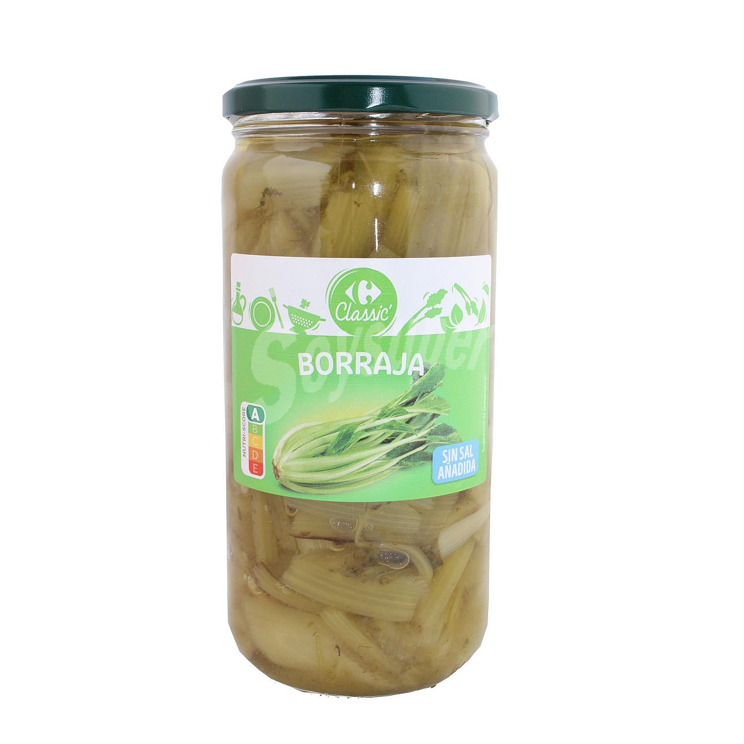 Borraja sin sal añadida Classic Carrefour