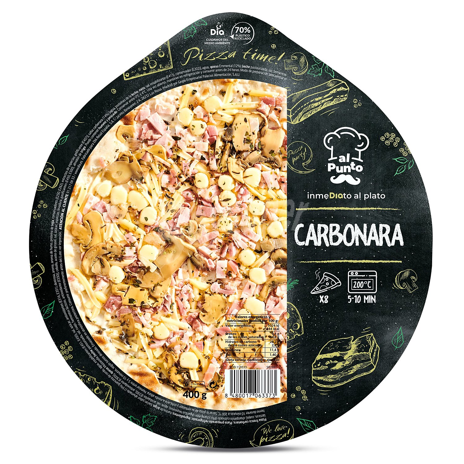 Pizza carbonara Al Punto