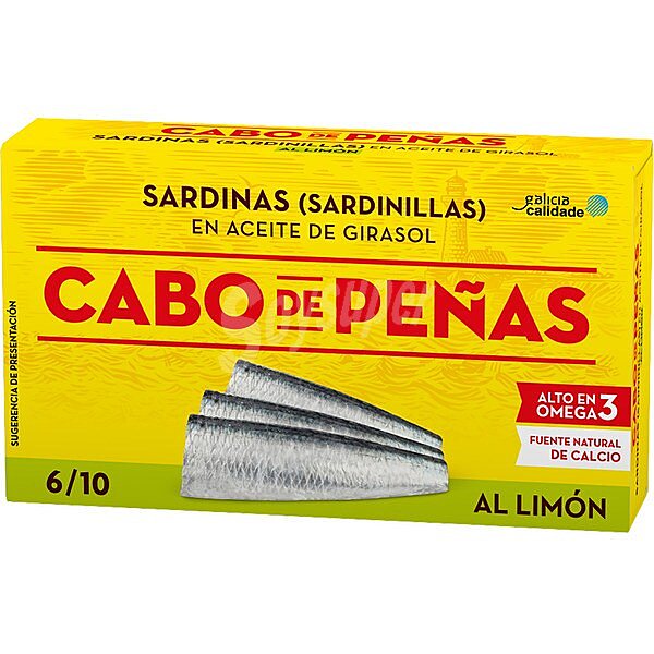 sardinillas en aceite de girasol al limón