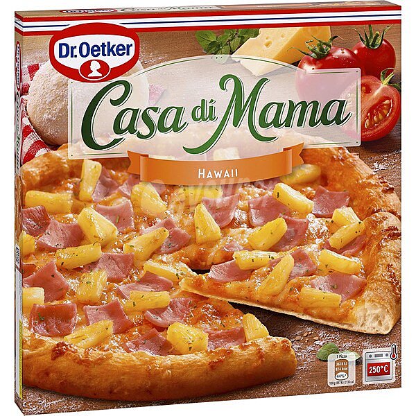 Hawaii pizza con piña