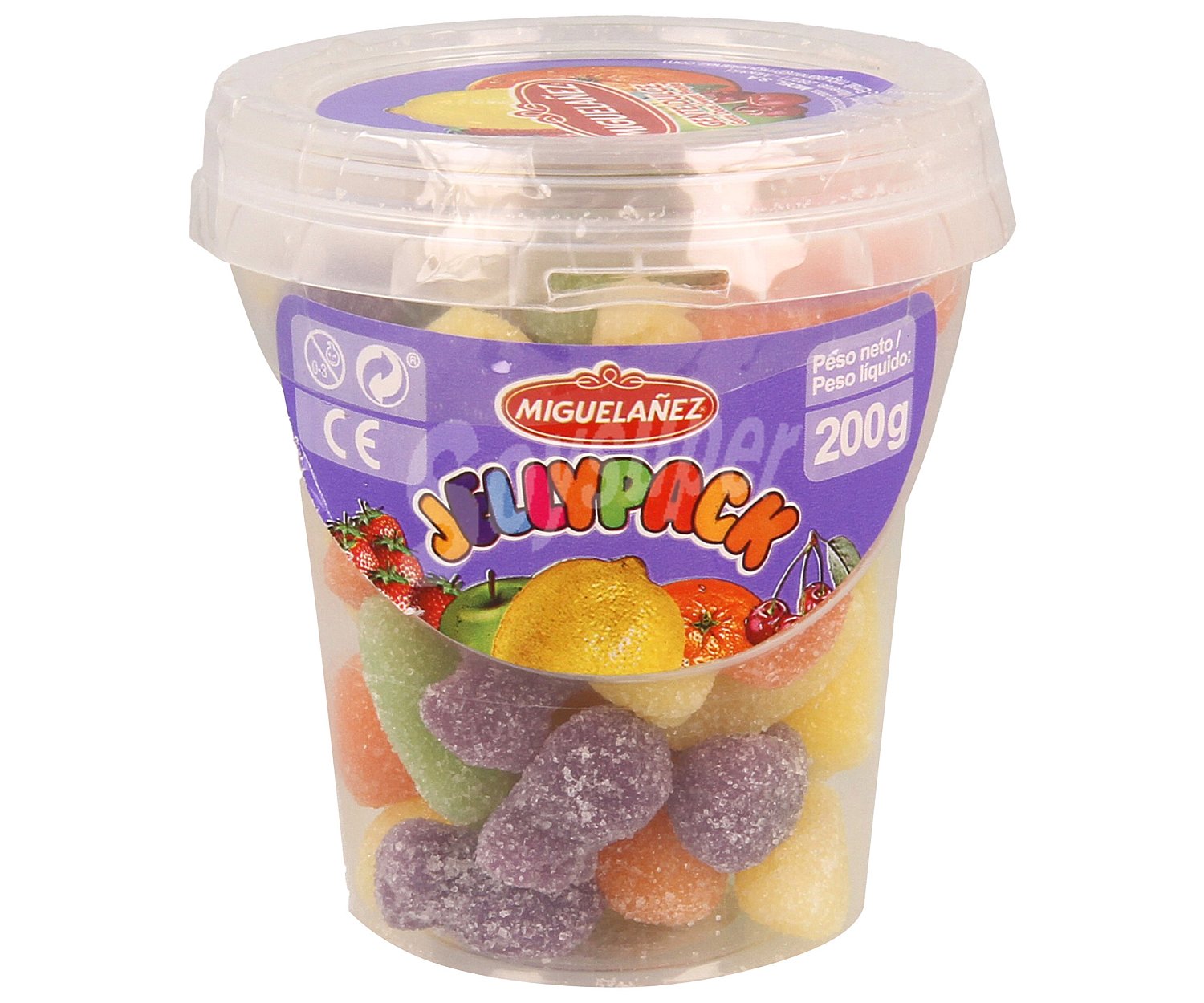 Miguelañez Caramelos de goma sabor a frutas miguelañez jellypack