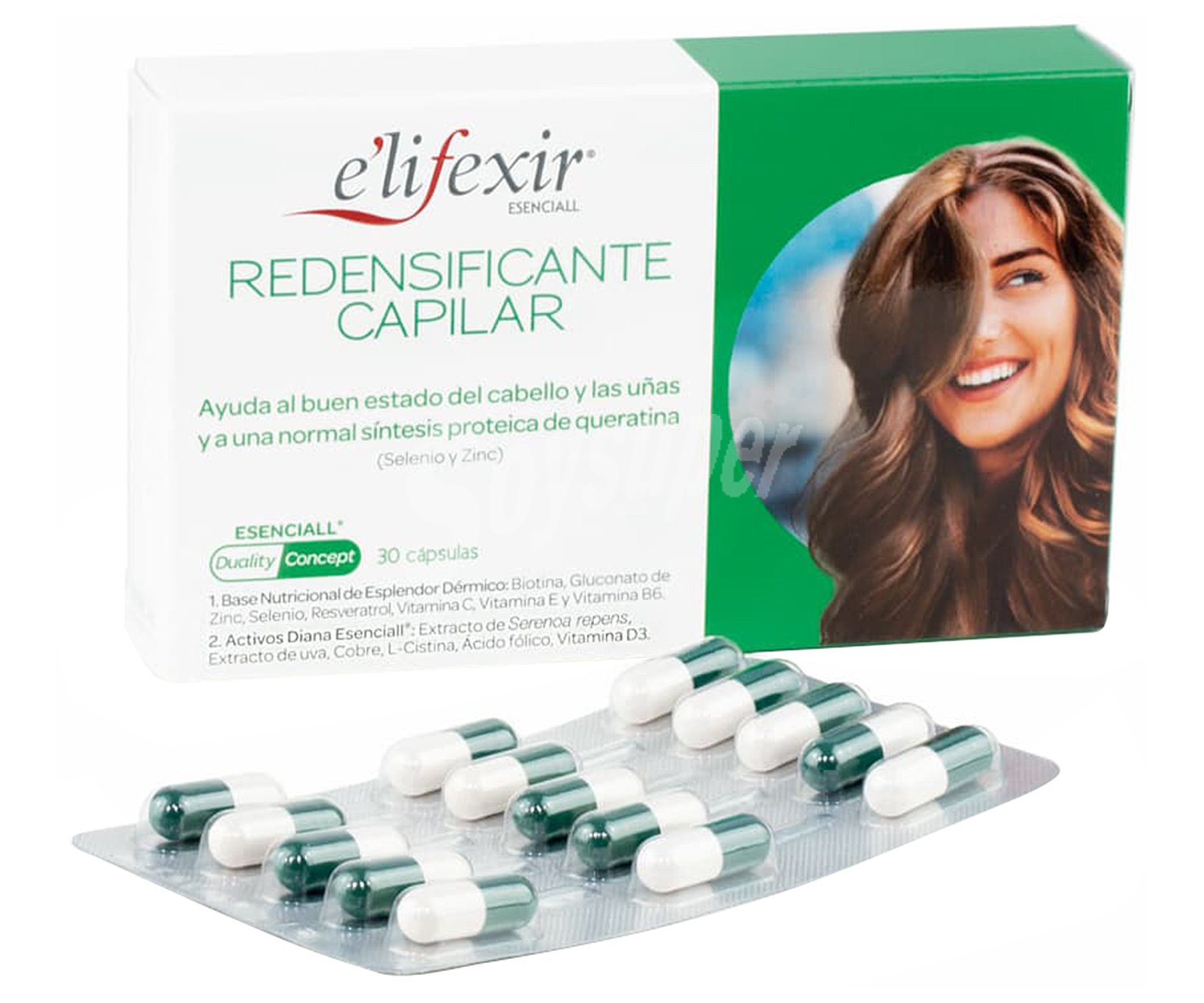 Complemento alimenticio para el buen estado del cabello y las uñas