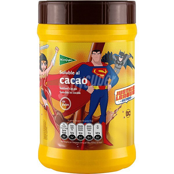 Cacao soluble sin gluten