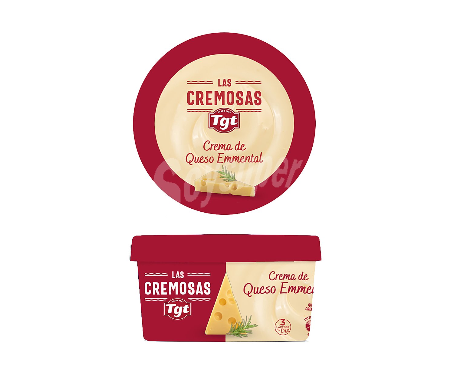 Crema de queso para untar Emmental LAS cremosas