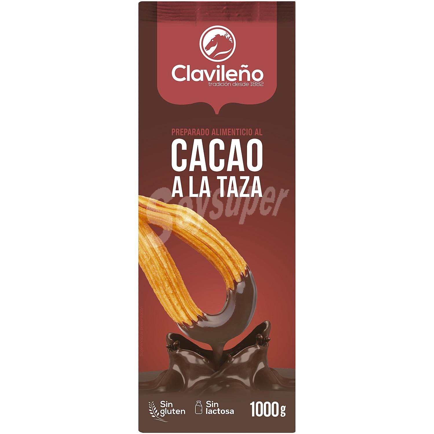 Cacao a la taza en polvo sin gluten y sin lactosa