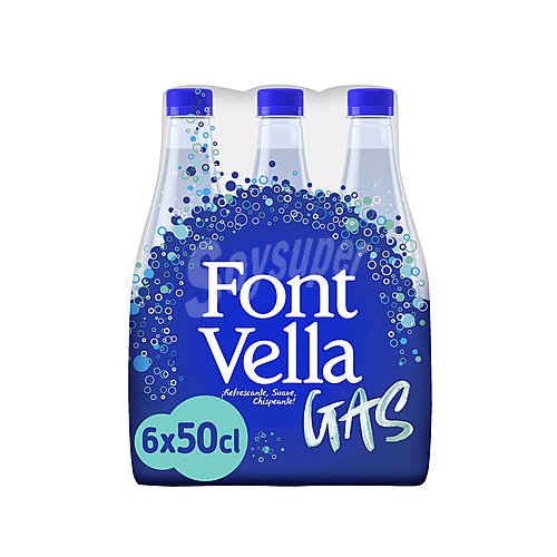 Font vella Agua mineral con gas font vella